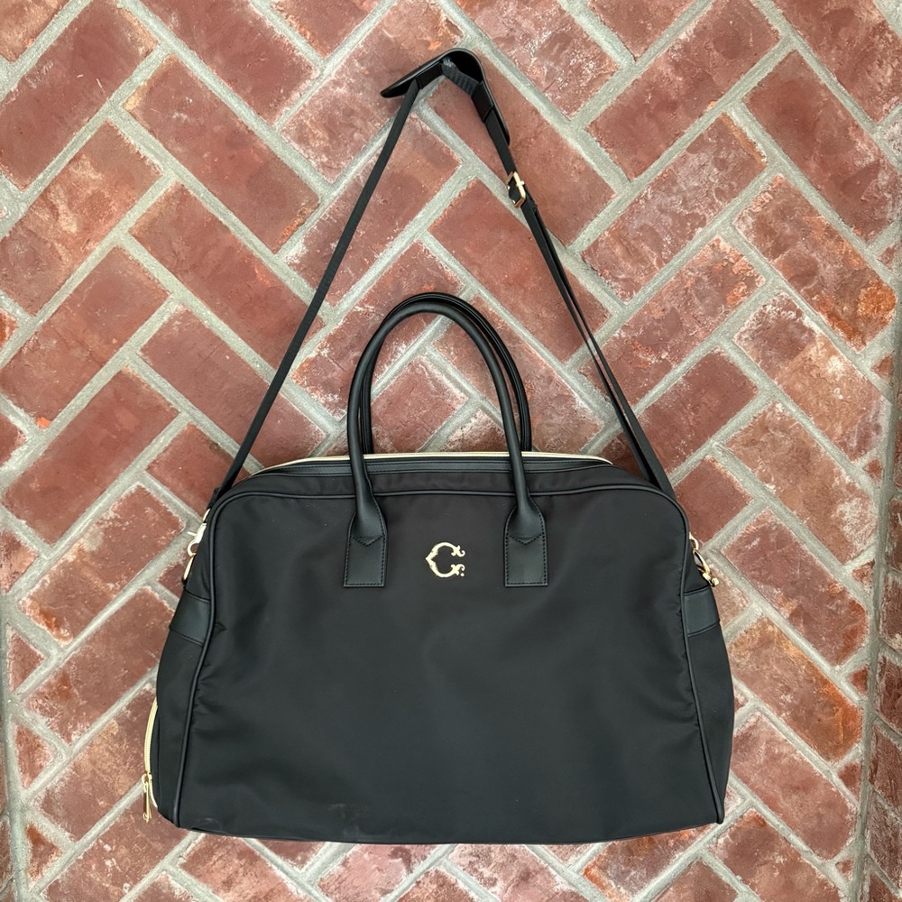 C Wonder Travel Bag Overnight Weekender Carryon Black‎ Shoulder